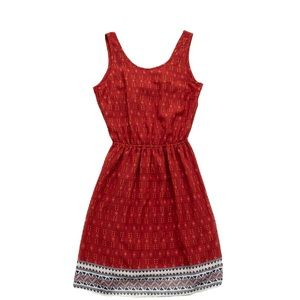H&M Divided Red Sleeveless Dress | Boho floral print | Summer Dress